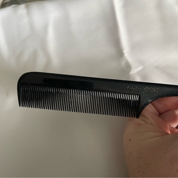 2 Vintage Lady Ace All Purpose Teal Comb And Black Pick Comb Plastic Made In USA - Picture 7 of 7